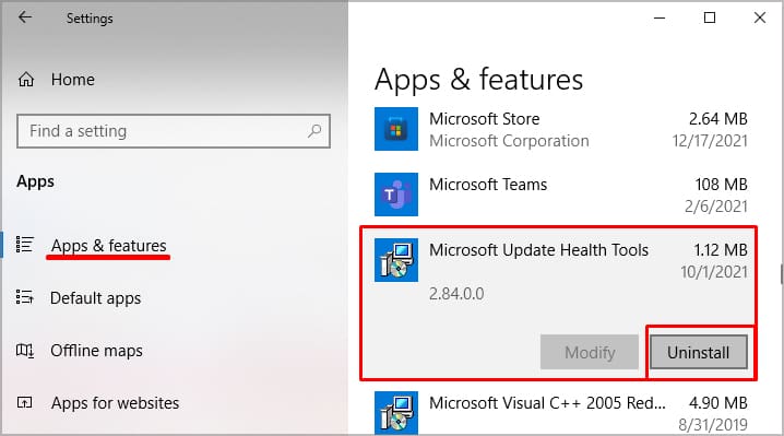 What Microsoft Update Health Tools