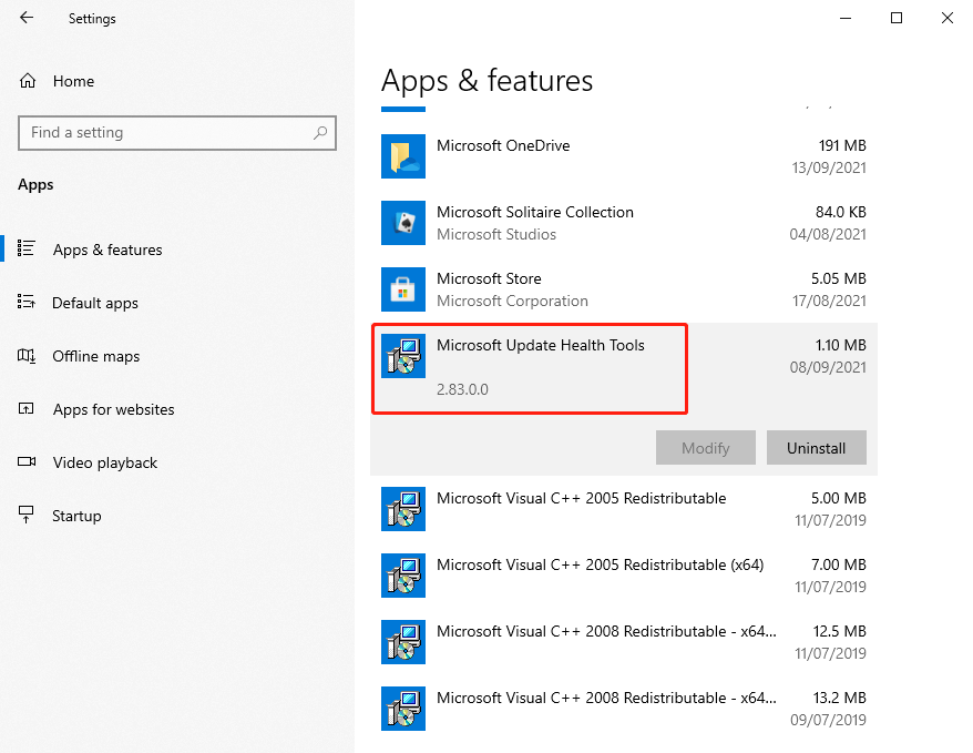 What Microsoft Update Health Tools