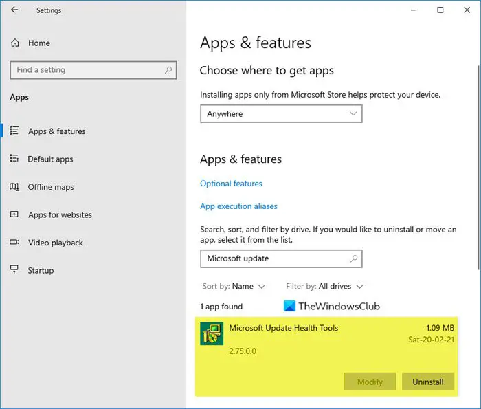 What Microsoft Update Health Tools